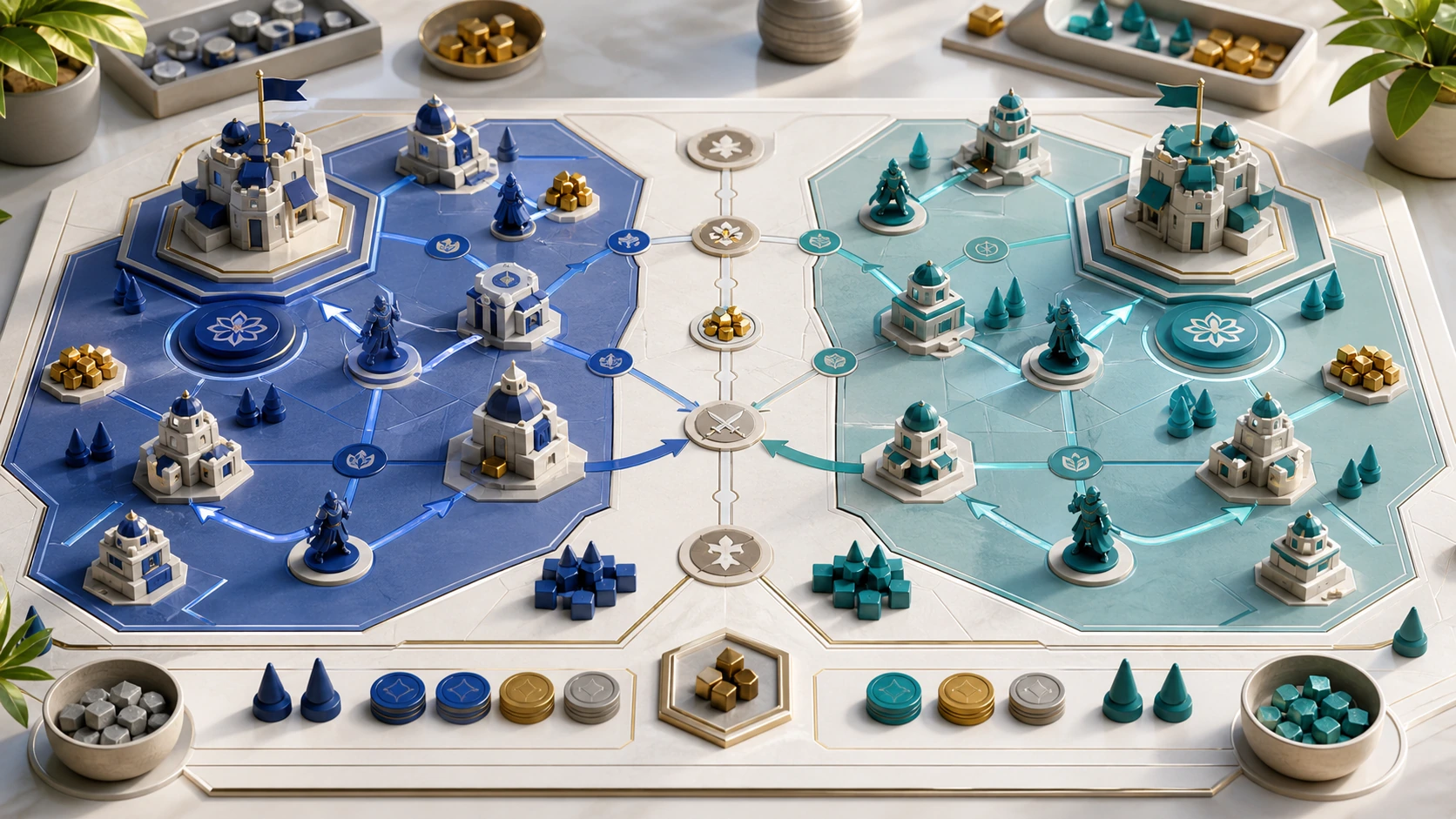 Reta WarsのGameFi戦略と資源管理を表すイメージ