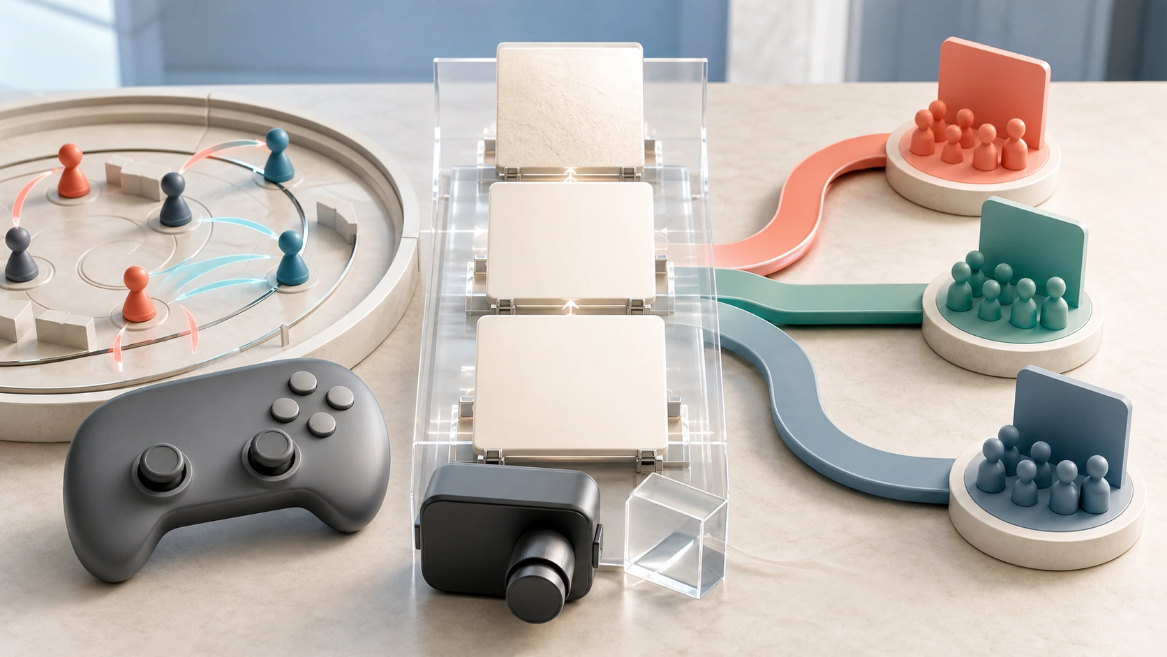 ゲーム攻略コンテンツの制作からパートナーへのプロモーション支援までを表すメディア運営イメージ