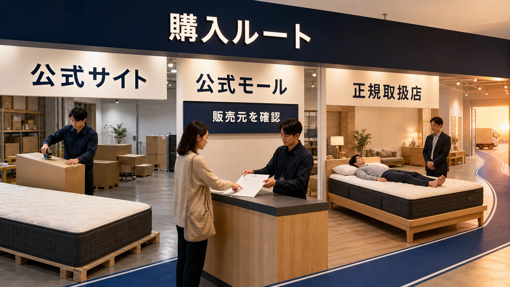 NELLの公式サイト・公式モール・正規取扱店という購入ルートと販売元確認を整理する画像